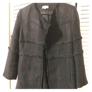 Black textured Loft blazer